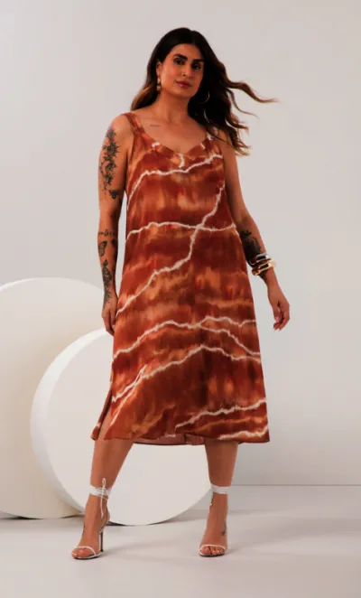 LUNENDER — VESTIDO FEMININO SEM MANGA CURTO