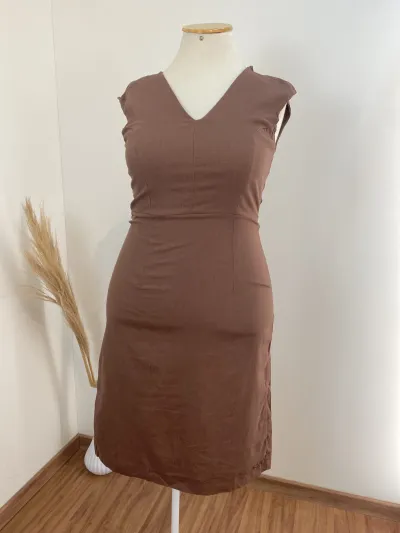 VESTIDO FEMININO ADULTO SM LINHO