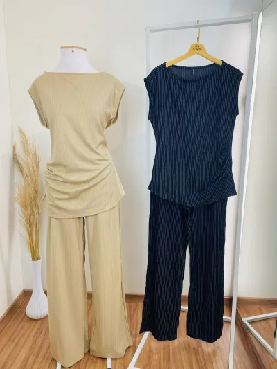 LUNENDER — CONJUNTO FEMININO ADULTO SEM MANGA+CALÇA
