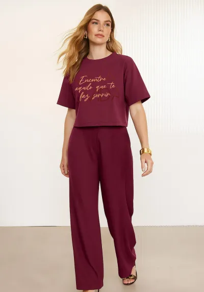 LUNENDER — BLUSA FEMININO ADULTO MANGA CURTA