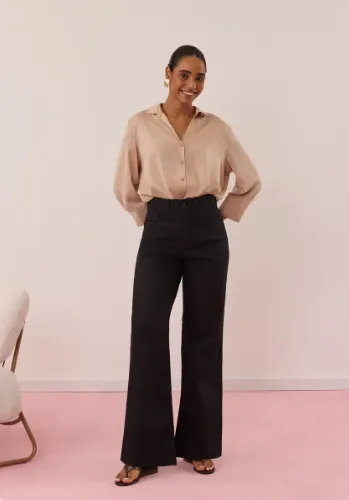 LUNENDER — CALÇA FEMININO ADULTO WIDE LEG