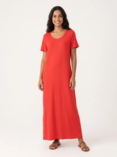 MALWEE — VESTIDO FEMININO MANGA CURTA MIDI R09