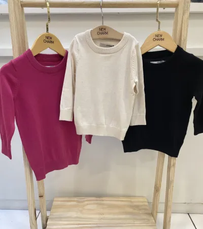 SUETER UNISSEX INFANTIL TRICOT