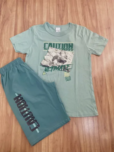 CONJUNTO MASCULINO INFANTIL SEM MANGA+BRASIL R09