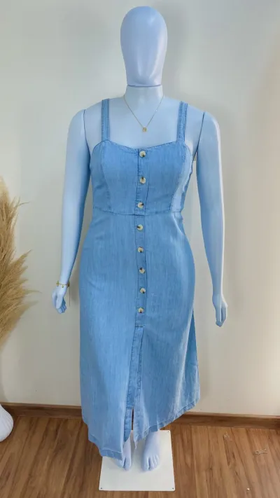 VESTIDO FEMININO ADULTO C/ALÇA