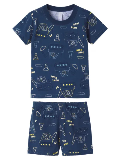 MALWEE — PIJAMA MASCULINO INFANTIL MANGA CURTA+SHORTS