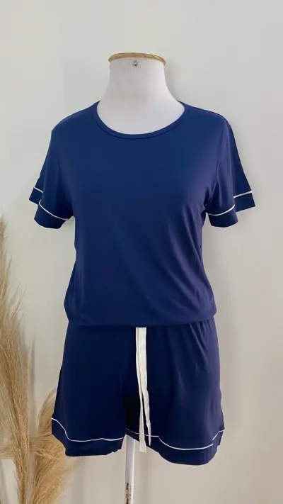 PIJAMA FEMININO ADULTO SEM MANGA+SHORTS