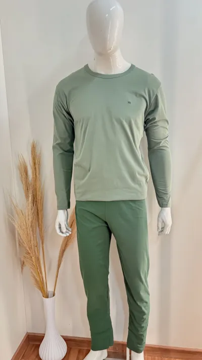 PIJAMA MASCULINO ADULTO MANGA LONGA+CALÇA