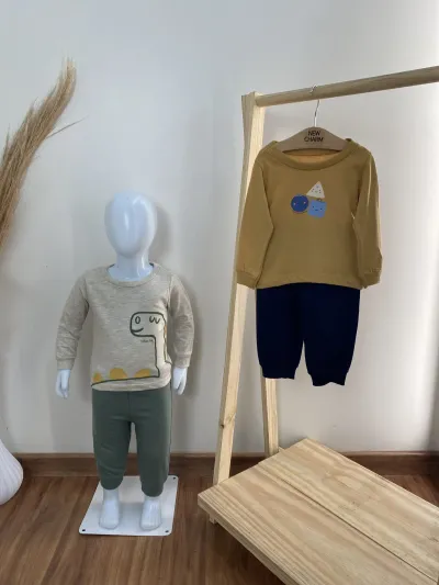 CONJUNTO MASCULINO INFANTIL MANGA LONGA+CALÇA