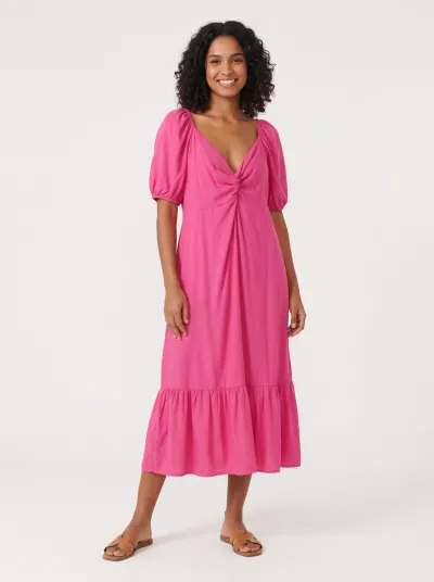 MALWEE — VESTIDO FEMININO MANGA CURTA EVASE R09