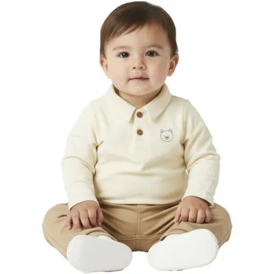 MALWEE — BODY MASCULINO INFANTIL POLO MANGA LONGA