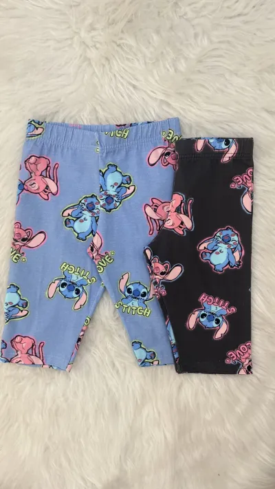 BERMUDA FEMININO INFANTIL STITCH