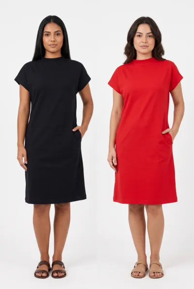 MALWEE — VESTIDO FEMININO ADULTO SEM MANGA CURTO