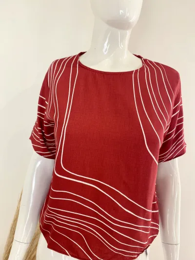 MALWEE — BLUSA FEMININO ADULTO MANGA CURTA