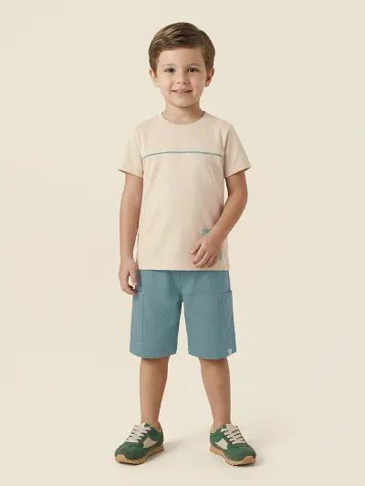 MALWEE — CONJUNTO MASCULINO INFANTIL MANGA CURTA+BERMUDA