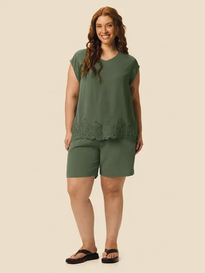 MALWEE — BLUSA FEMININO ADULTO SEM MANGA BOXY