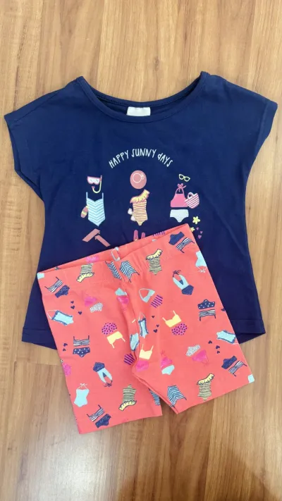 CONJUNTO FEMININO INFANTIL SEM MANGA MALWEE