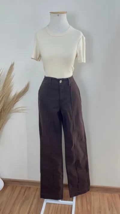 CALÇA FEMININO ADULTO RETA