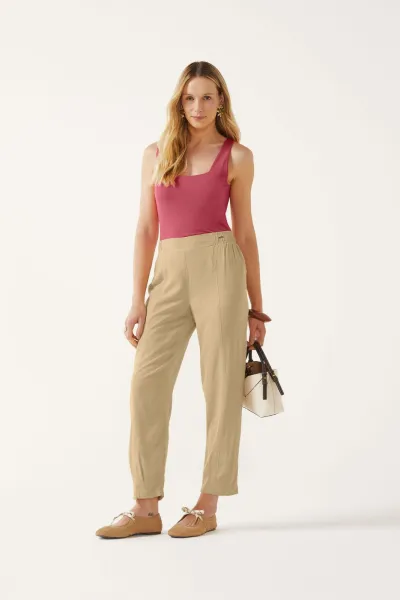 CALÇA FEMININO ADULTO RETA