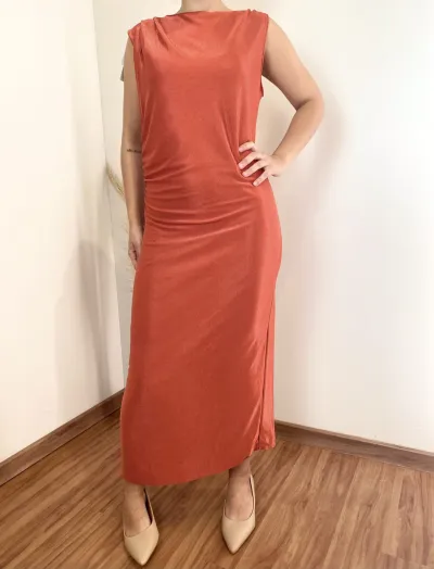 VESTIDO FEMININO ADULTO SM MIDI