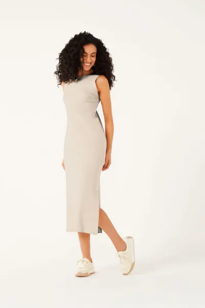 MARIALÍCIA — VESTIDO FEMININO ADULTO SEM MANGA MIDI