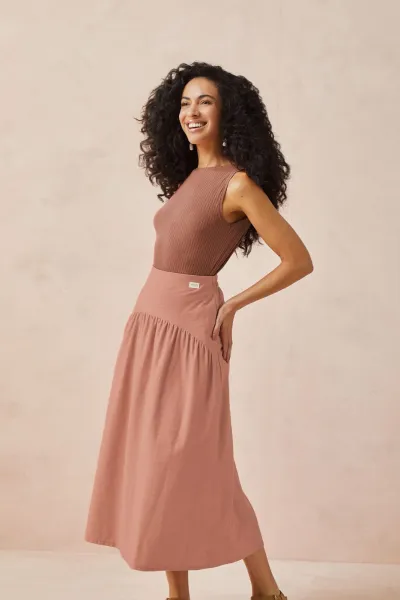 MARIALÍCIA — BLUSA FEMININO ADULTO SEM MANGA CANELADO