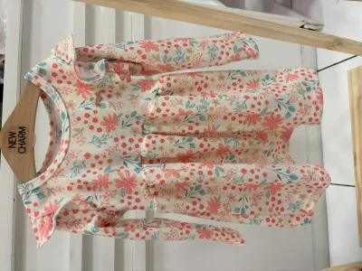 VESTIDO FEMININO INFANTIL MANGA LONGA CURTO