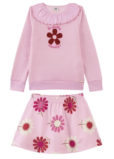 MARLAN — CONJUNTO FEMININO INFANTIL CASACO+SAIA MILITAR