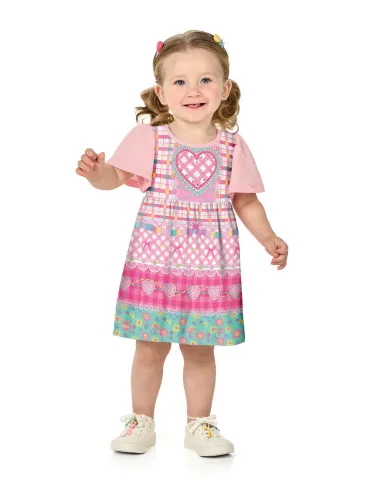 MARLAN — VESTIDO FEMININO INFANTIL SEM MANGA CURTO