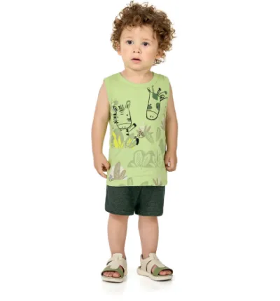 MARLAN — CONJUNTO MASCULINO INFANTIL REGATA+BERMUDA