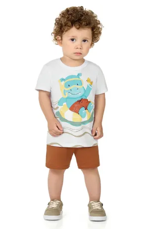 MARLAN — CONJUNTO MASCULINO INFANTIL MANGA CURTA+BERMUDA