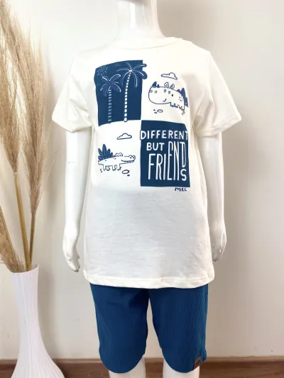 MARLAN — CONJUNTO MASCULINO INFANTIL SEM MANGA+BERMUDA