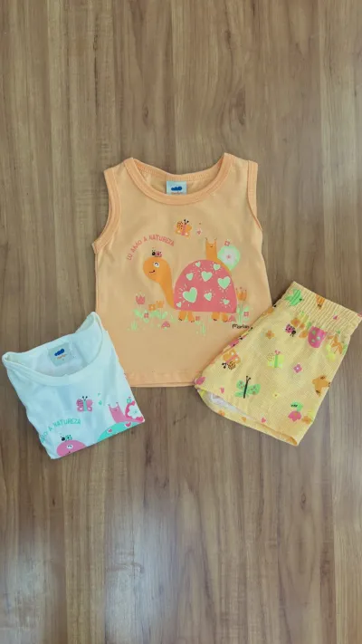 CONJUNTO FEMININO INFANTIL SM+SHRT
