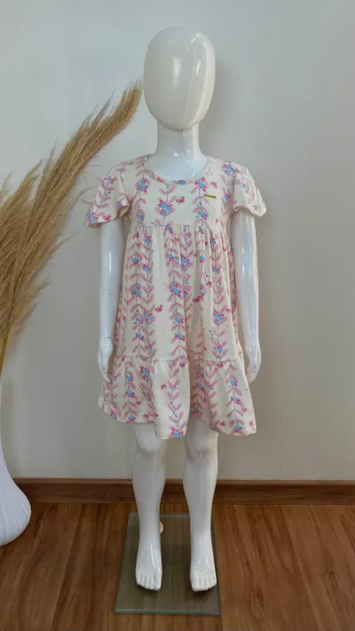 VESTIDO FEMININO INFANTIL SEM MANGA