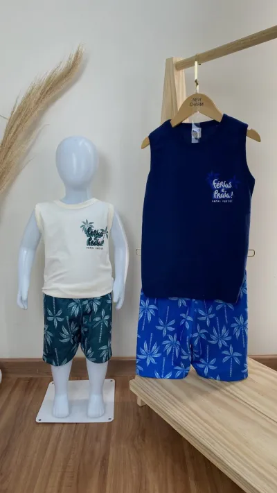 CONJUNTO MASCULINO INFANTIL SM+BERMUDA