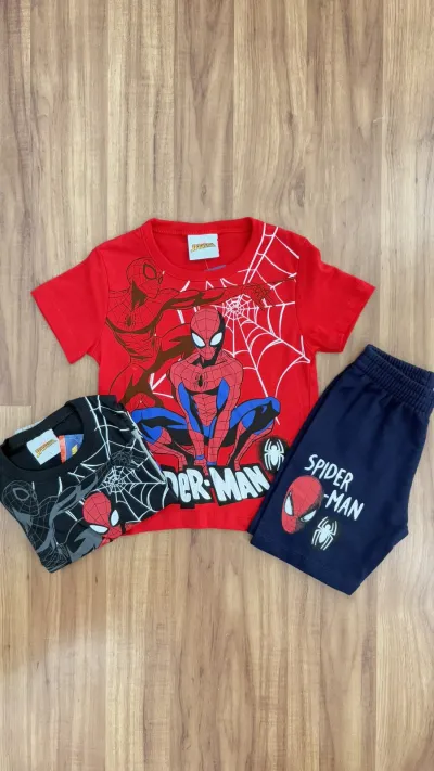 CONJUNTO MASCULINO INFANTIL SEM MANGA+SHRT