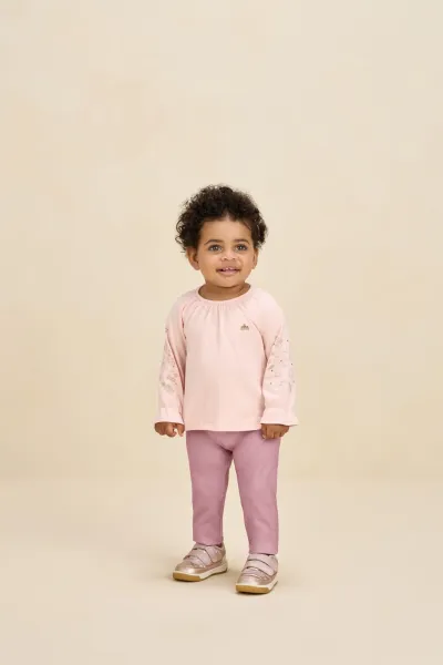 MILLI&NINA — CONJUNTO FEMININO INFANTIL MANGA LONGA+LEGGING