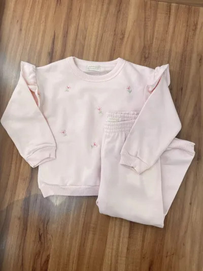 CONJUNTO FEMININO INFANTIL CASACO+CALÇA