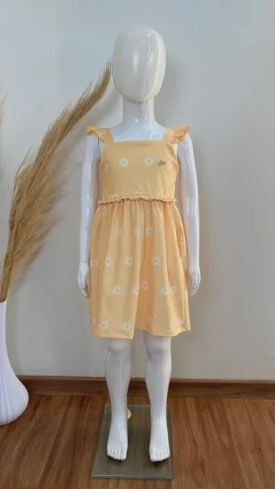 VESTIDO FEMININO INFANTIL C/ALÇA CURTO