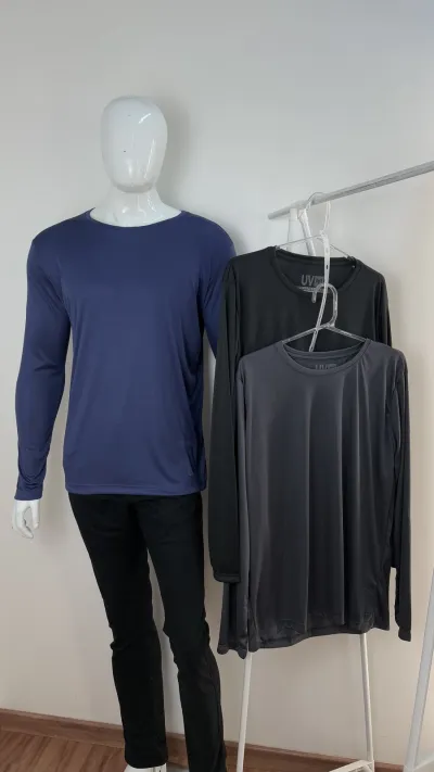 CAMISETA MASCULINO MANGA LONGA PROTEÇÃO UV DRY