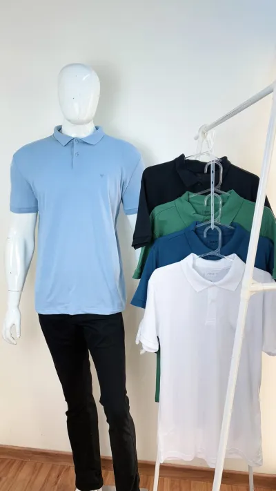 POLO MASCULINO SEM MANGA PIQUET R57