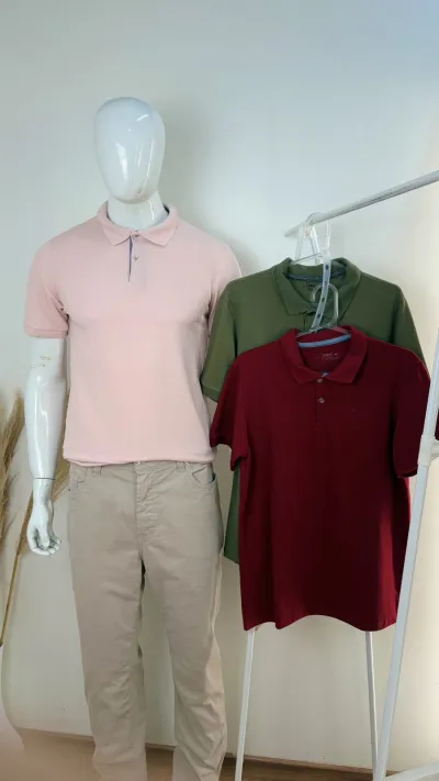 POLO MASCULINO SEM MANGA PIQUE
