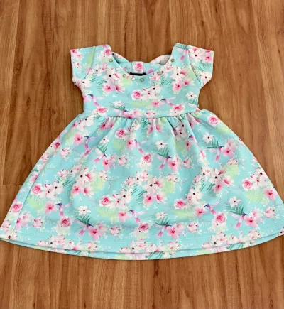 VESTIDO FEMININO INFANTIL SEM MANGA R114