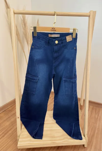 CALÇA FEMININO ADULTO WIDE LEG CARGO
