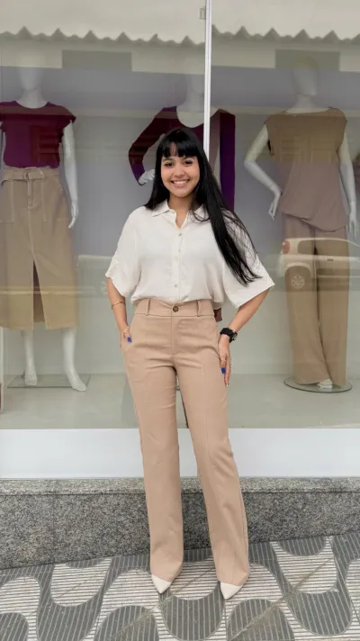 NATUREZA FEMININA — CALÇA FEMININO ADULTO FLARE