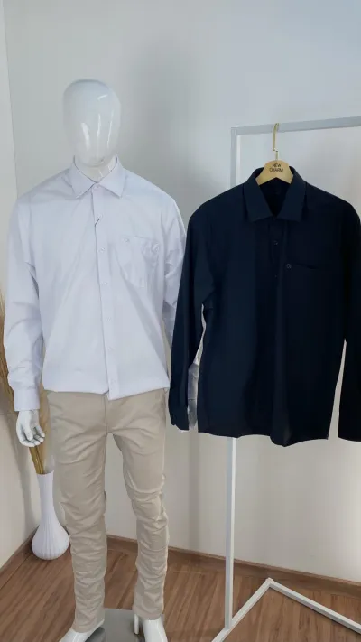 CAMISA MASCULINO ADULTO MANGA LONGA