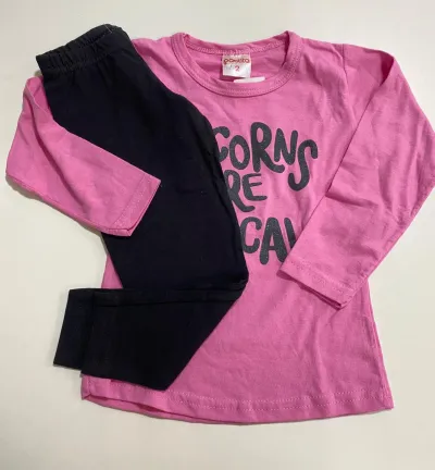CONJUNTO FEMININO INFANTIL MANGA LONGA R130