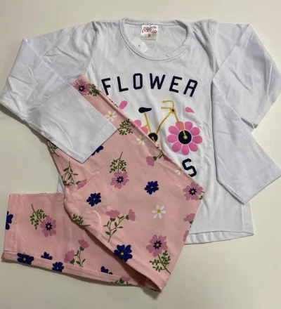 CONJUNTO FEMININO INFANTIL MANGA LONGA R130