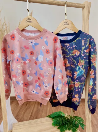 CASACO FEMININO INFANTIL MANGA LONGA R130