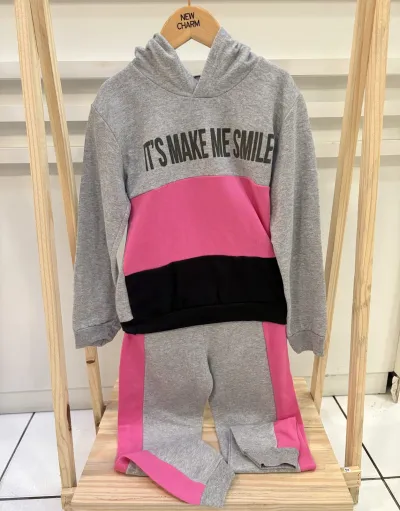 CONJUNTO FEMININO JUVENIL MANGA LONGA R130